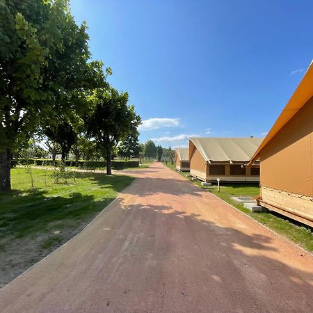 Tente Lodge Pour 5 Personnes En Bordure De La Riviere Allier Au Sein D'Un Petit Camping Saint-Yorre ภายนอก รูปภาพ